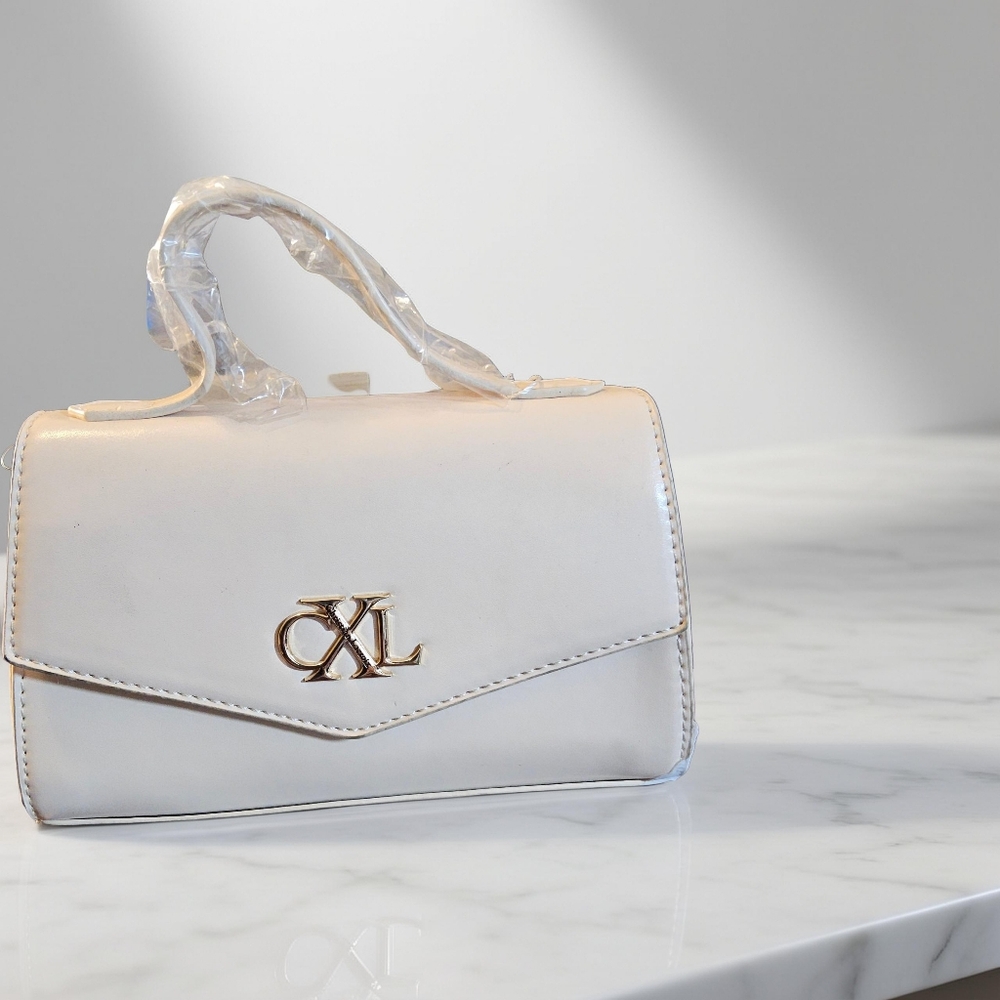 CXL by Christian Lacroix Crossbody Bag Small Nude Laine Matte Patent MSRP $88